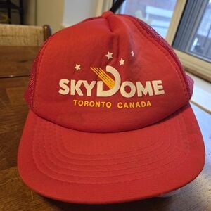 Vintage antique trucker snapback hat skydome Toronto blue jays 90s
